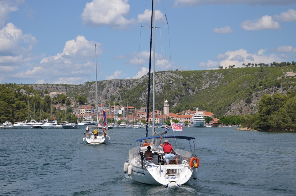 Skradin-Anfahrt Skradin