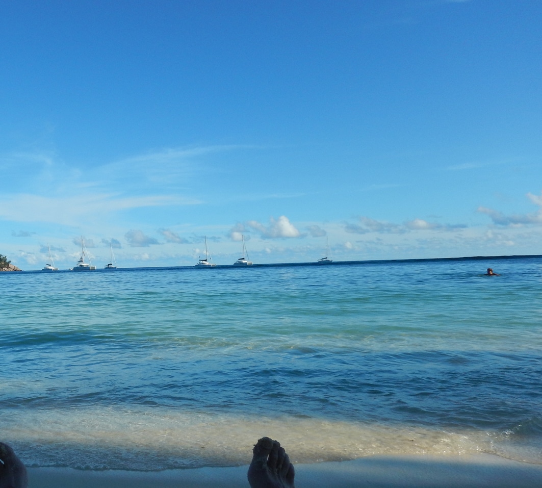 Seychellen-Bucht-Strand